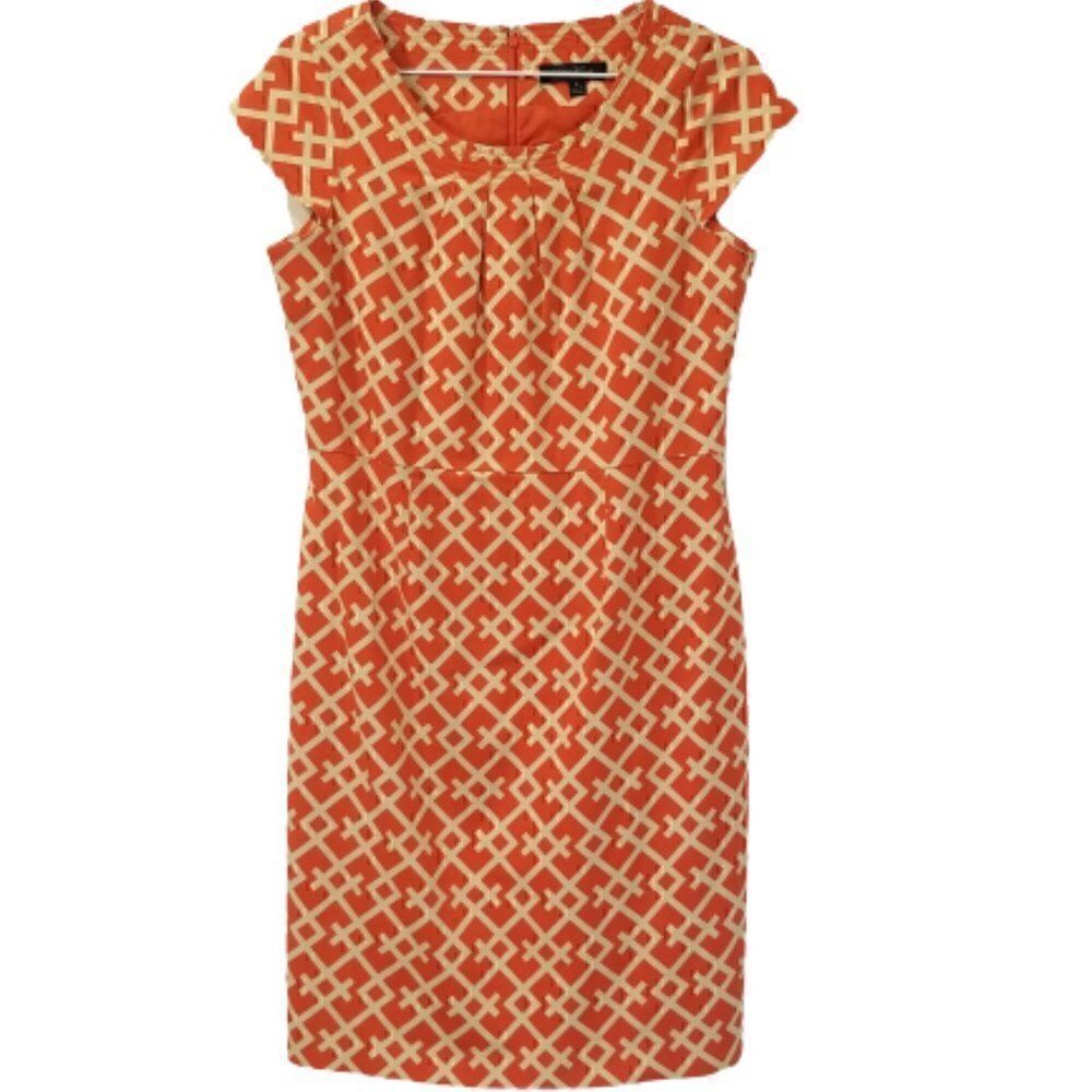 Eden Court Preppy Mod Printed Sheath Dress